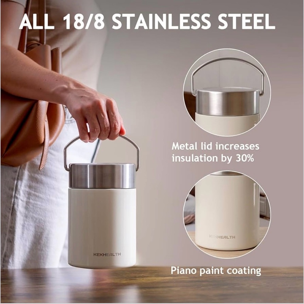 11oz Half-Day Cold-Chain Breastmilk Cooler, Double-Wall Vacuum Stainless Steel - Picture 3 of 9